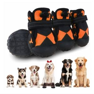 Furmate Orange and Black Dog Boots